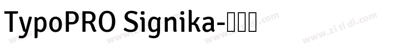 TypoPRO Signika字体转换